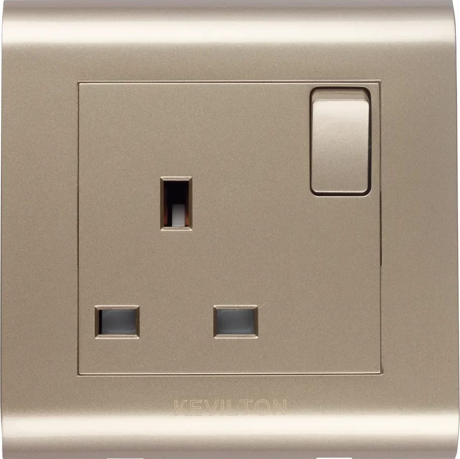 13A Socket-Modular Series-Gold-Kevilton