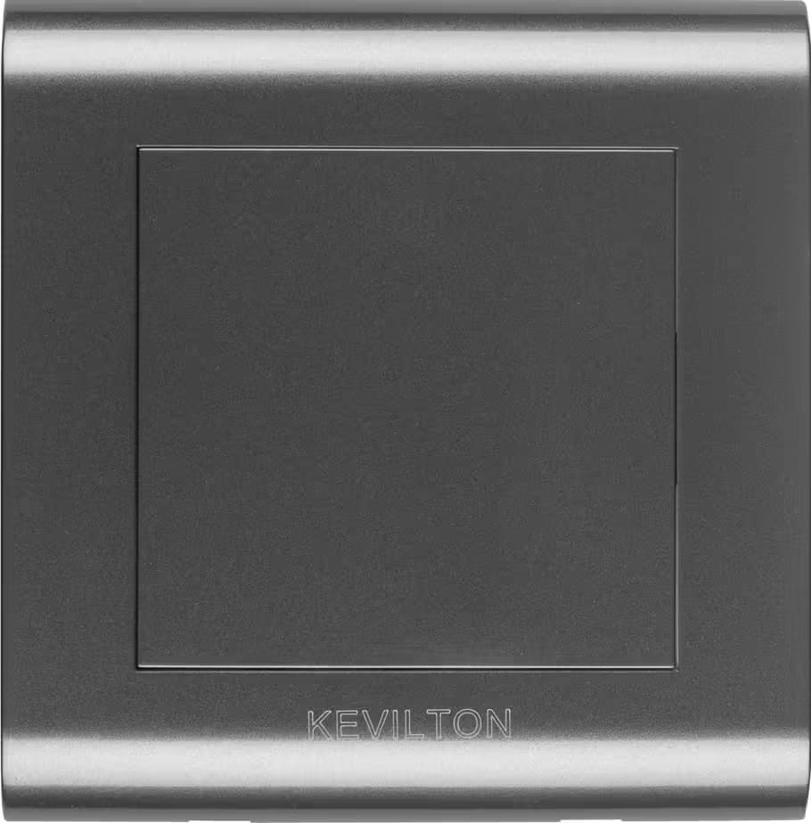Blank Plate-Modular Series-Black-Kevilton