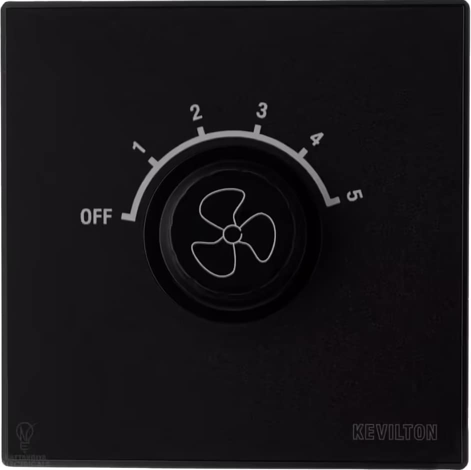5 Steps Hum Free Fan Controller-Nature Series-Deep (Black)-Kevilton