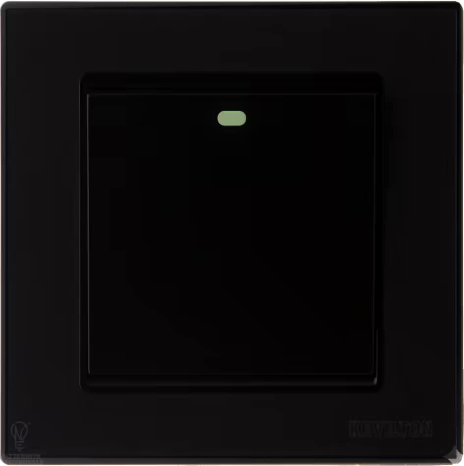 1 Gang 2 Way Switch-Nature Series-Deep (Black)-Kevilton