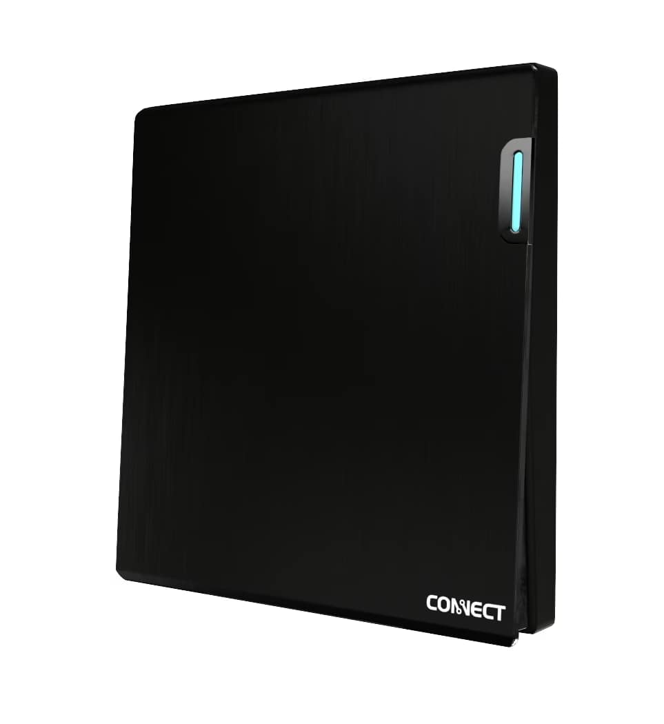 1 Gang 1 Way Switch-Ultimate Black-Connect